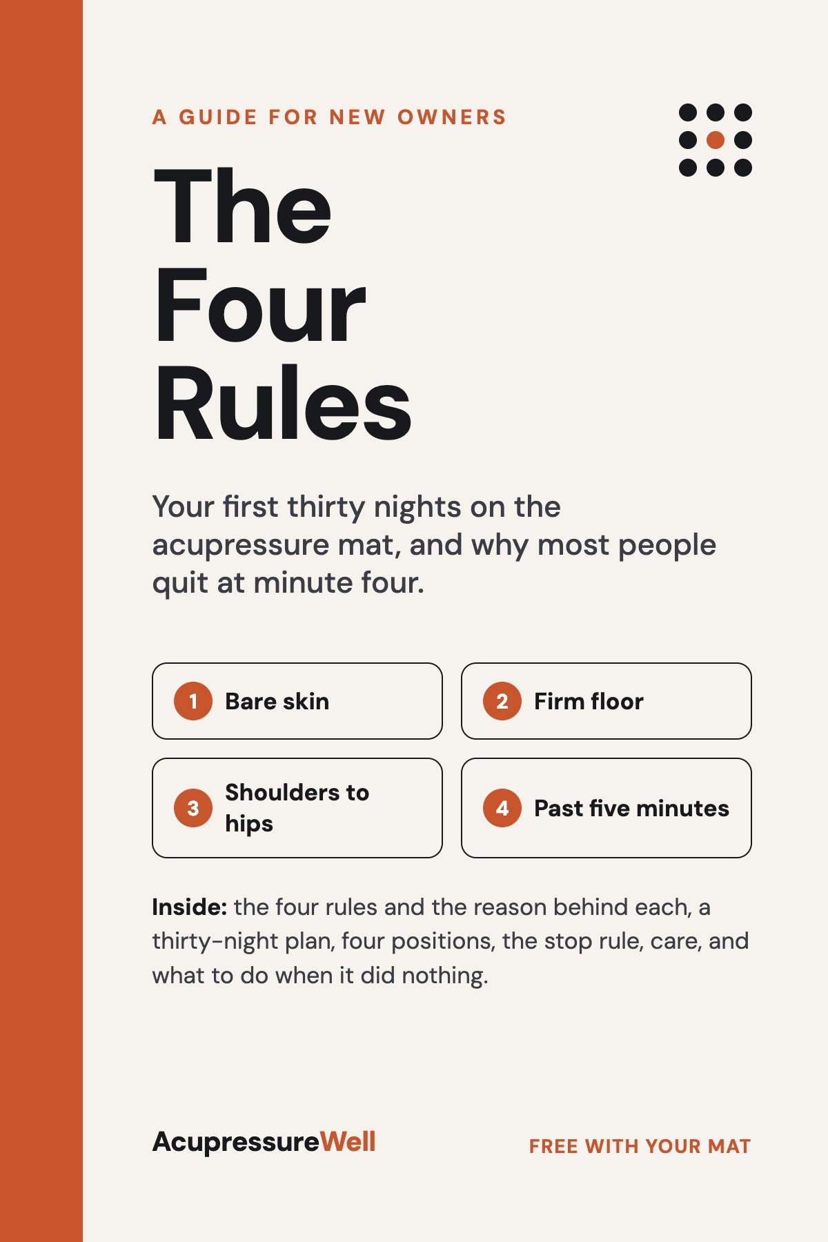 The Four Rules — digital guide cover