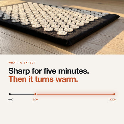 Sharp for five minutes, then it turns warm